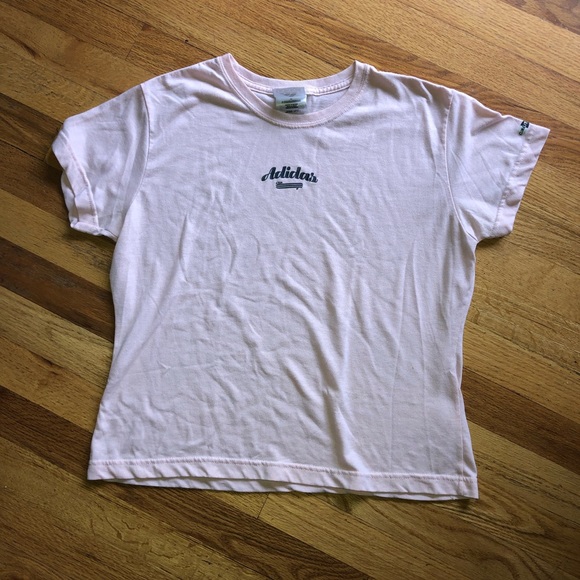 pink adidas shirt womens